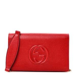 Gucci Pebbled Calfskin Soho Wallet On #231064G10B